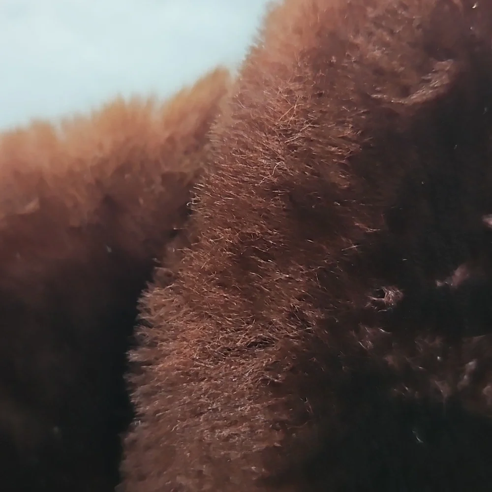 Faux Fur Wrap Cape OS